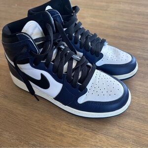Nike High-Top Sneakers Navy White Black